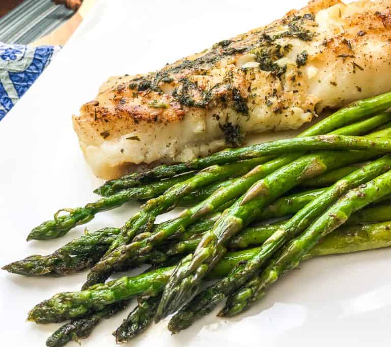 Super Easy Atlantic Cod with Garlic-Herb Butter - Healthy Wealthy Skinny